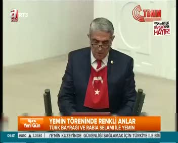 Yemin Töreninde renkli anlar