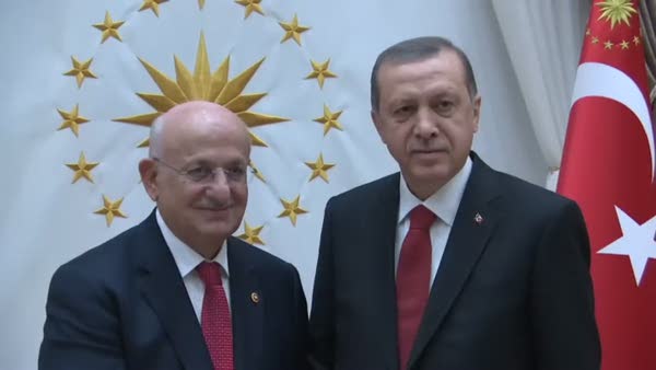 Cumhurbaşkanı Erdoğan, TBMM Başkanı Kahraman’ı kabul etti
