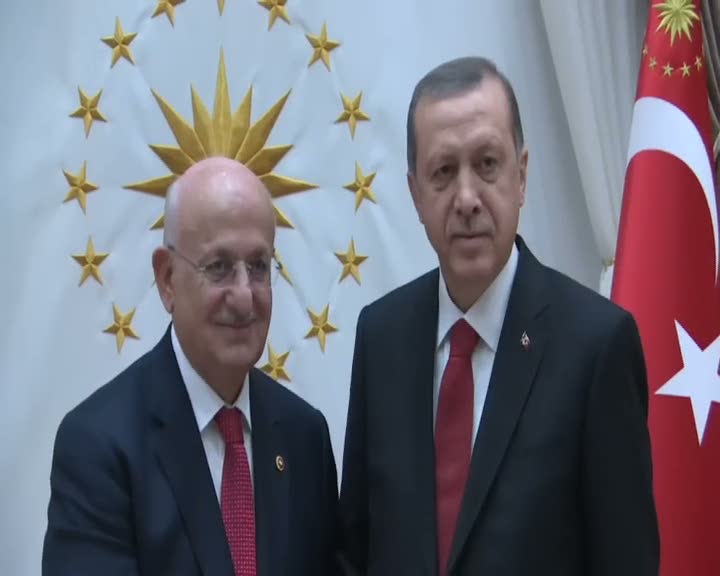Cumhurbaşkanı Erdoğan, TBMM Başkanı Kahraman’ı kabul etti