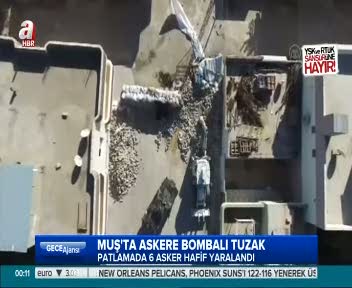 Muş'ta askere bombalı tuzak