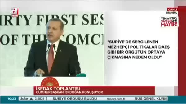 Erdoğan: Sabrımızı zorlayarak...