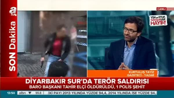 Diyarbakır'da yaşanan saldırıyı anlattı