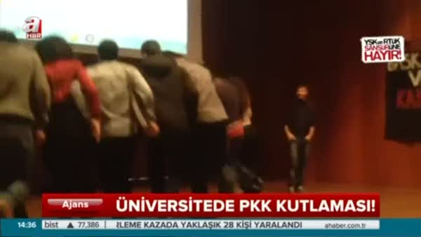 Üniversitede PKK kutlaması!
