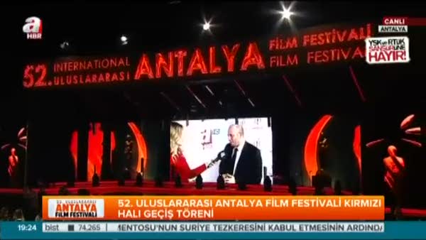 52. Antalya film festivali Kırmızı halı geçiş töreni başladı