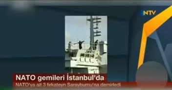 Rus gemisi boğazdan geçerken füze gösterdi