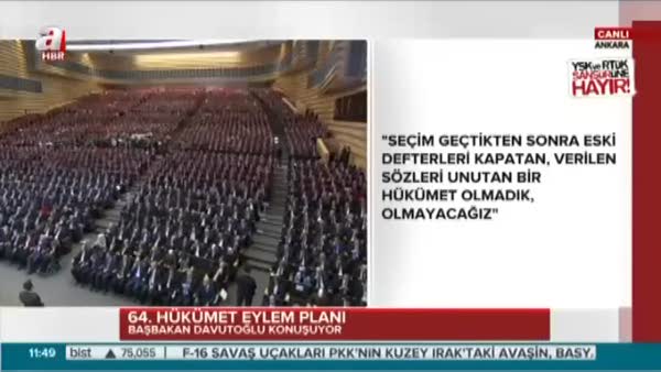 Başbakan Davutoğlu Eylem Planını açıkladı