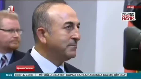 Bakan Çavuşoğlu konuştu