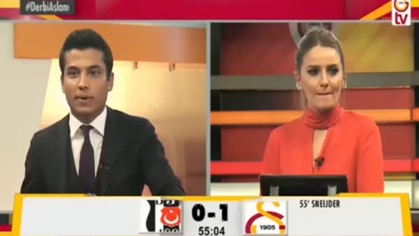 GS TV'de Beşiktaş'ın golüne sevindiler