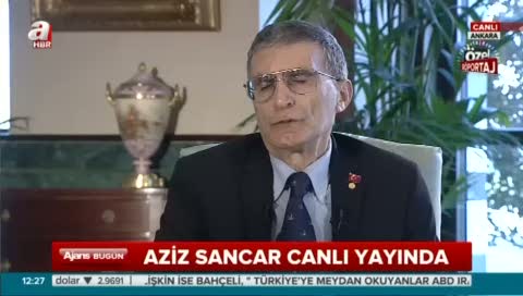 Prof. Dr. Aziz Sancar, A Haber'in canlı yayınına katıldı