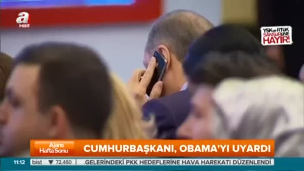 Erdoğan, Obama'yı uyardı