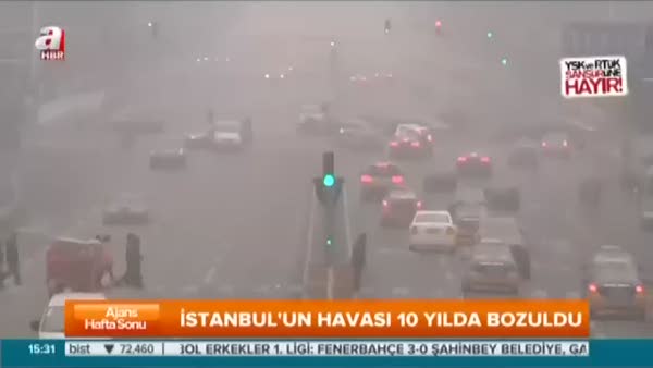 İstanbul'un havası 10 yılda bozuldu