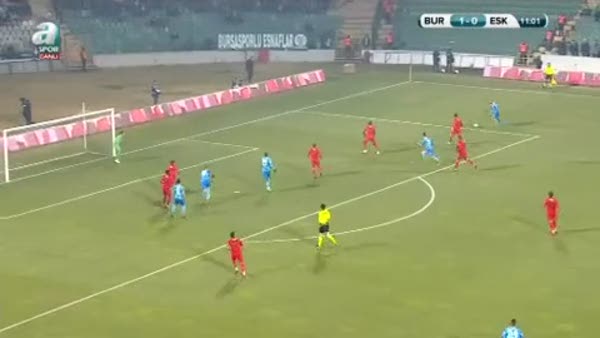Bursaspor: 2- Eskişehirspor: 0