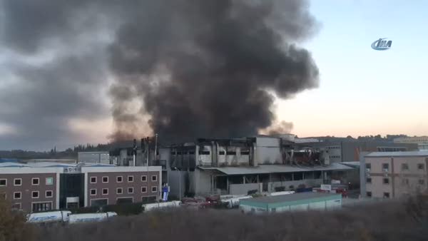 Bursa'da fabrika yangını