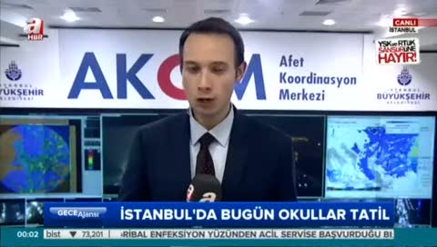 İstanbul'da yarın okullar tatil edildi