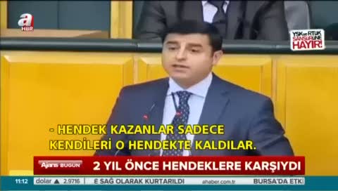 Demirtaş'ın hendek standardı ne?