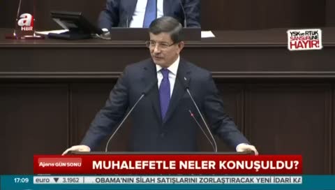 Davutoğlu: Parlamenter sistem artık imkansız