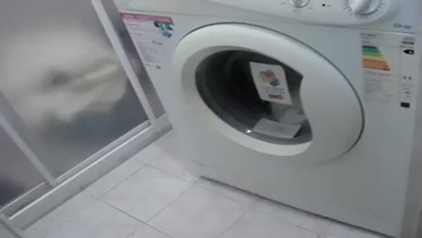 İşte dehşet saçan çamaşır makinesi