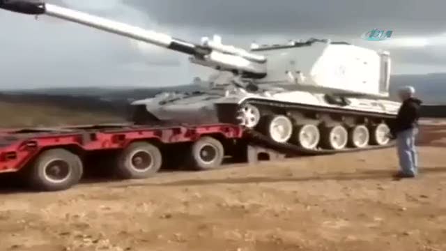 Tank böyle devrildi