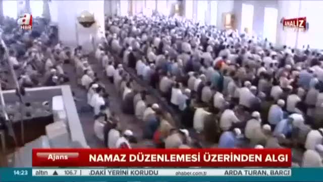 Namaz düzenlemesi üzerinden algı