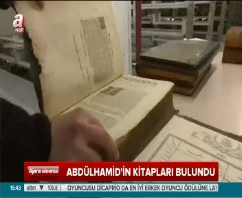 Abdülhamid'in kitapları bulundu