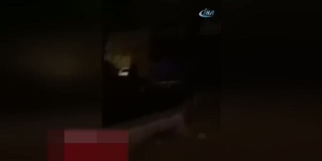Galatasaraylı taraftarlara döner bıçaklı saldırı kamerada
