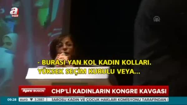 CHP'li kadınların kongre kavgası