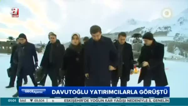 Başbakan Davutoğlu yatırımcılarla görüştü