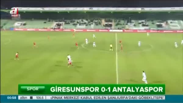 Giresunspor: 0- Antalyaspor: 1 (Özet)