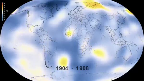 30 saniyede 135 yıllık küresel ısınma