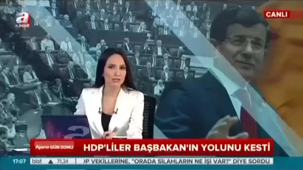 HDP'liler Başbakan'ın yolunu kesti