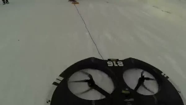 Drone ile snowboard yapmak