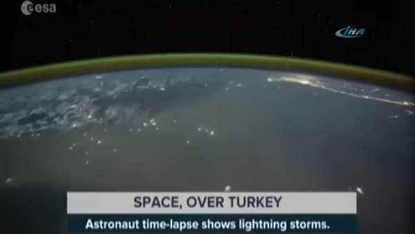 Fırtına Türkiye üzerindeyken uzaydan böyle göründü