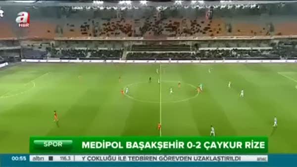 Medipol Başakşehir: 0 - Çaykur Rizespor: 2 (Özet)