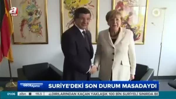 Başbakan Davutoğlu, Merkel'le görüştü
