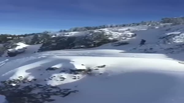 Dağda kayak çılgınlığı felakete dönüşüyordu!