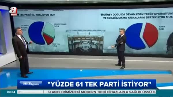 Türkiye'nin yüzde 61'i tek parti istiyor