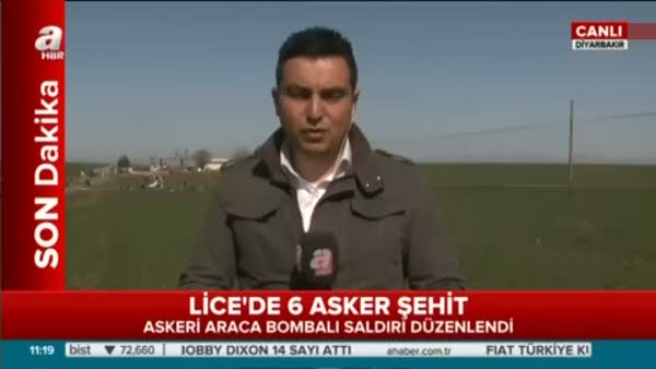Diyarbakır Lice'de hain saldırı: 6 şehit