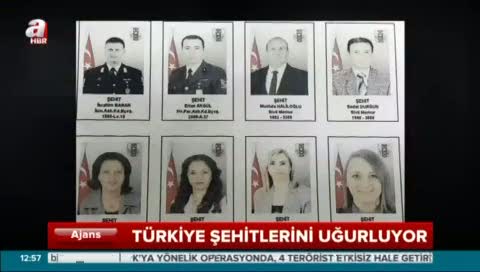 Türkiye şehitlerini uğurladı