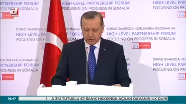 Cumhurbaşkanı Erdoğan Somali Zirvesi'nde konuştu