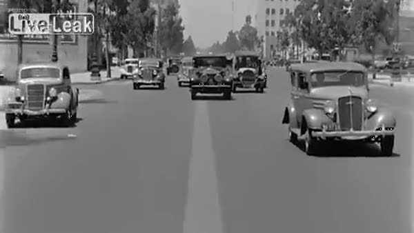 1930'da trafik böyleymiş
