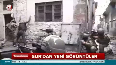 Sur'da sıkışan teröristler teslim oldu