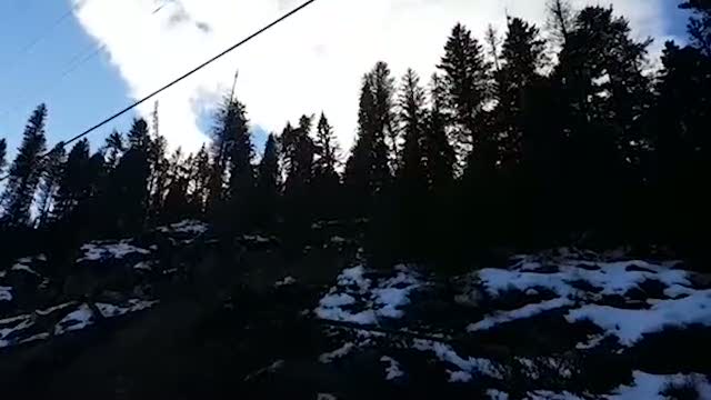 Korkunç heyelan böyle görüntülendi