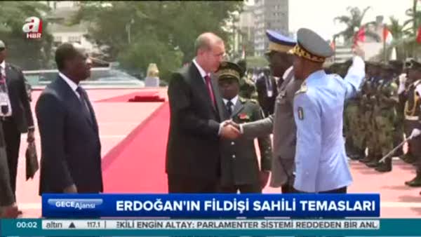 Cumhurbaşkanı Erdoğan Fildişi Sahili ziyaretinde konuştu