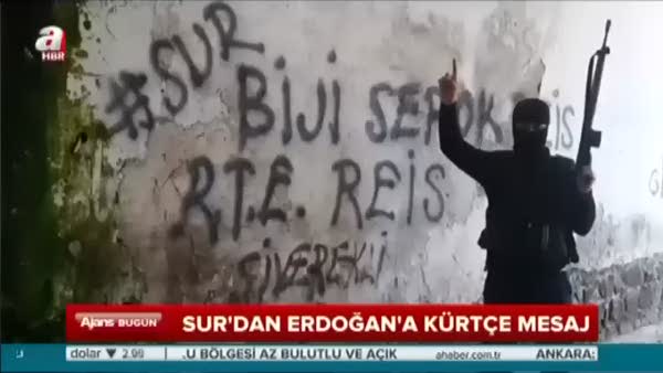 Polislerden Erdoğan'a Kürtçe mesaj