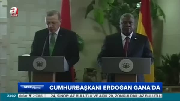 Cumhurbaşkanı Erdoğan Gana Parlamentosunda konuştu