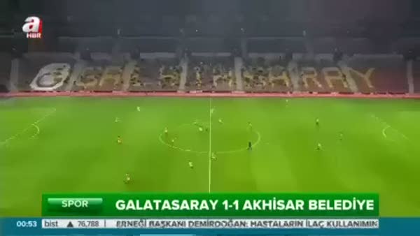 Galatasaray: 1- Akhisar Belediyespor: 1 (Özet)