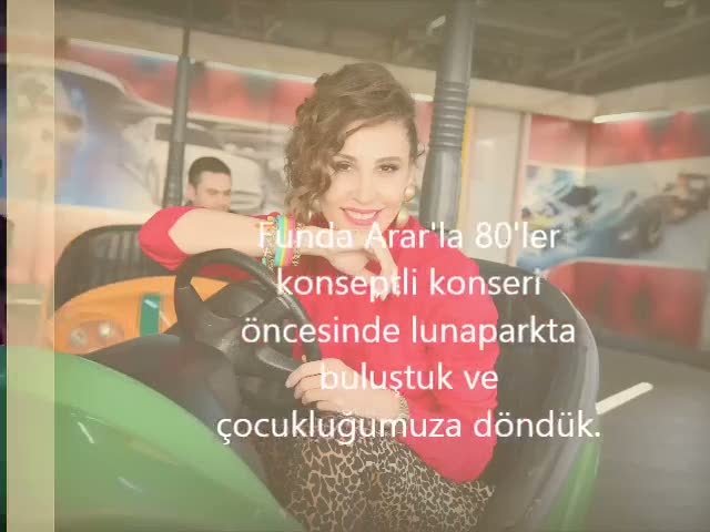 Funda Arar'ın lunaparkta eğlenceli görüntüleri