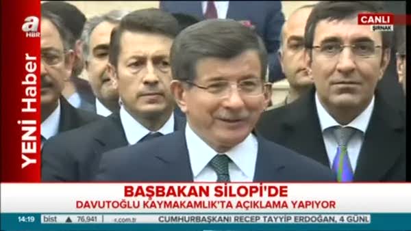 Başbakan Davutoğlu'ndan Silopi'ye müjde
