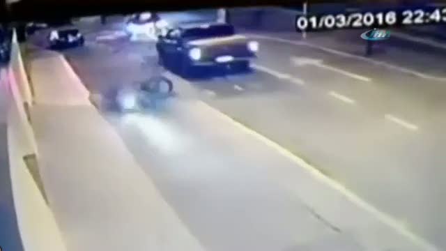 Polisten kaçarken canında oldu!