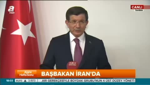 Başbakan Davutoğlu İran temaslarını değerlendirdi